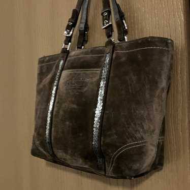 Coach brown suede satchel - Gem