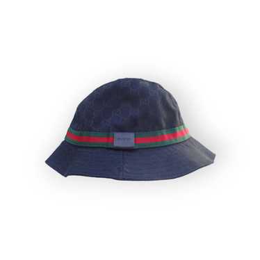 Gucci Monogram Charcoal Black Denim Bucket Hat ref.291360 - Joli Closet