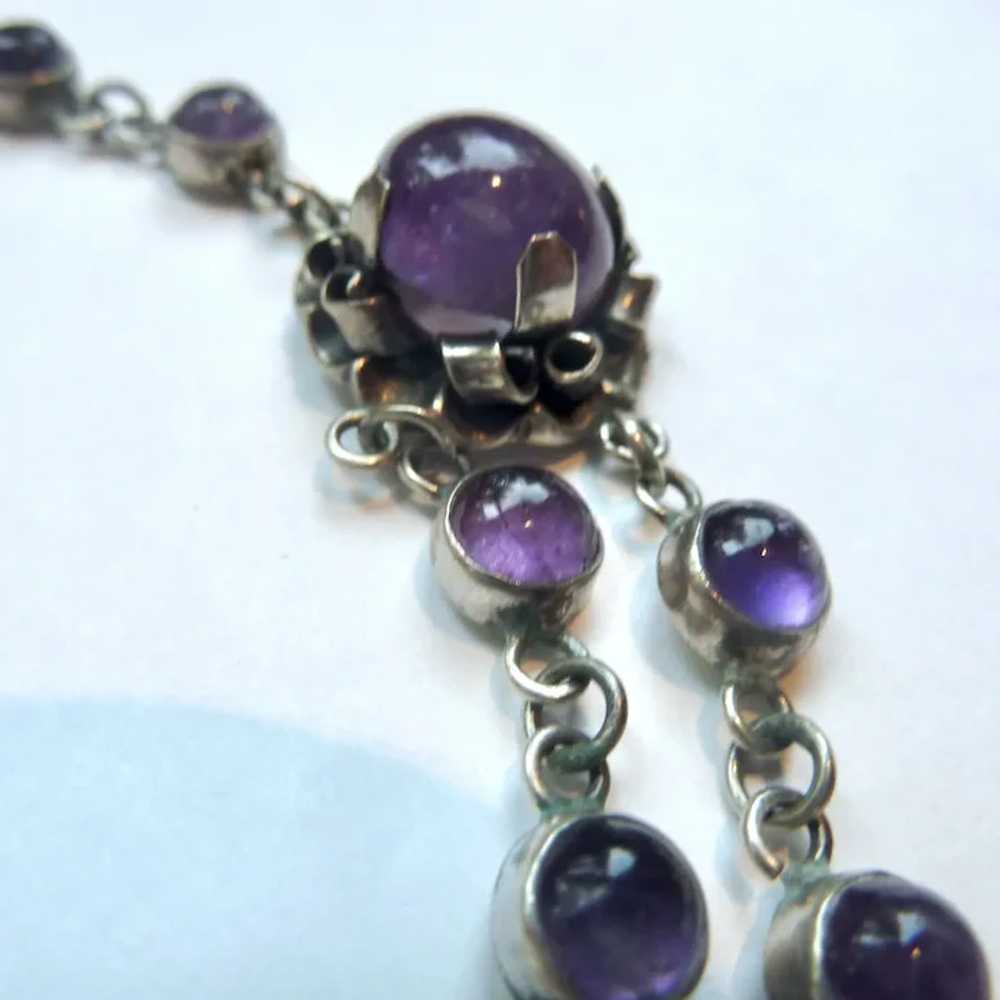 Exceptional Sterling Silver 925 & Amethyst Swag D… - image 10