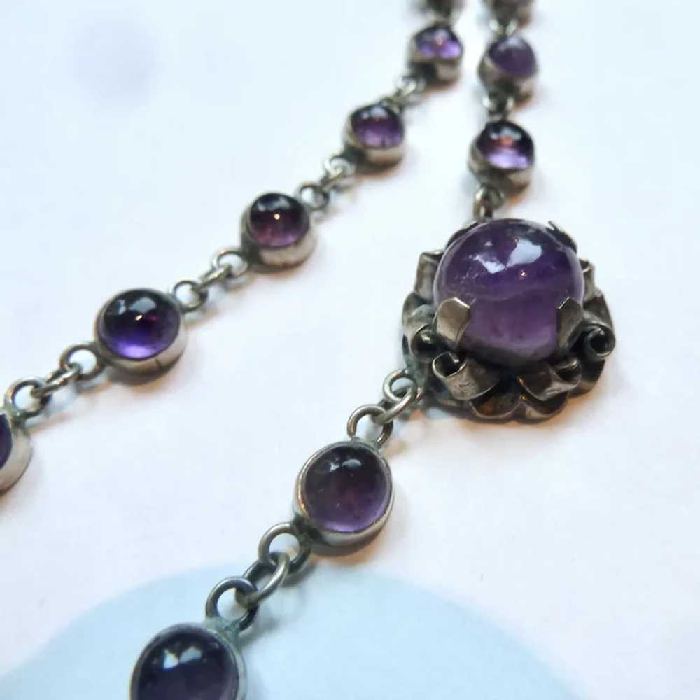 Exceptional Sterling Silver 925 & Amethyst Swag D… - image 11
