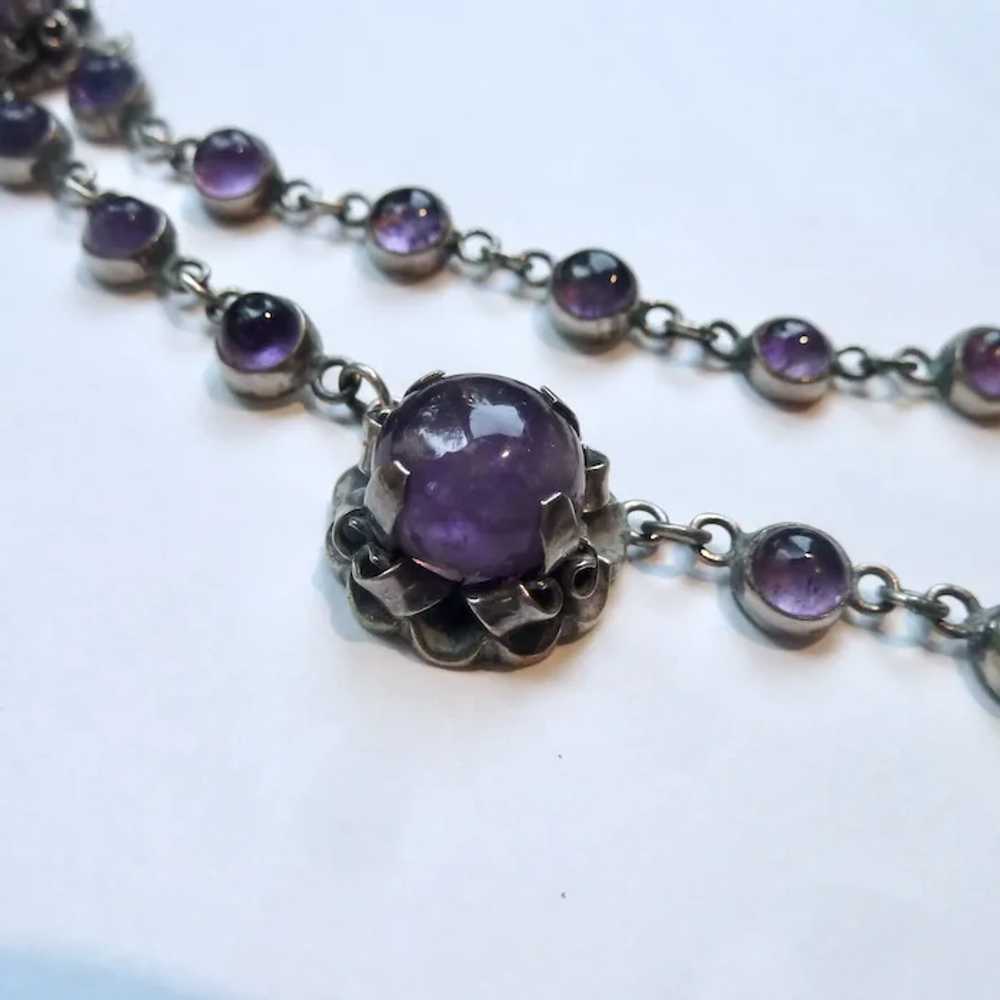 Exceptional Sterling Silver 925 & Amethyst Swag D… - image 12