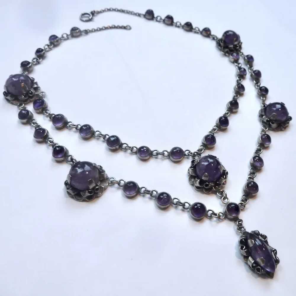 Exceptional Sterling Silver 925 & Amethyst Swag D… - image 5