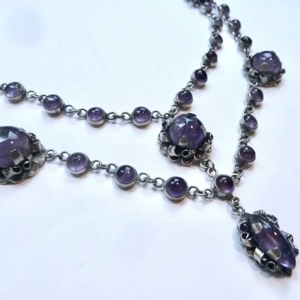 Exceptional Sterling Silver 925 & Amethyst Swag D… - image 6