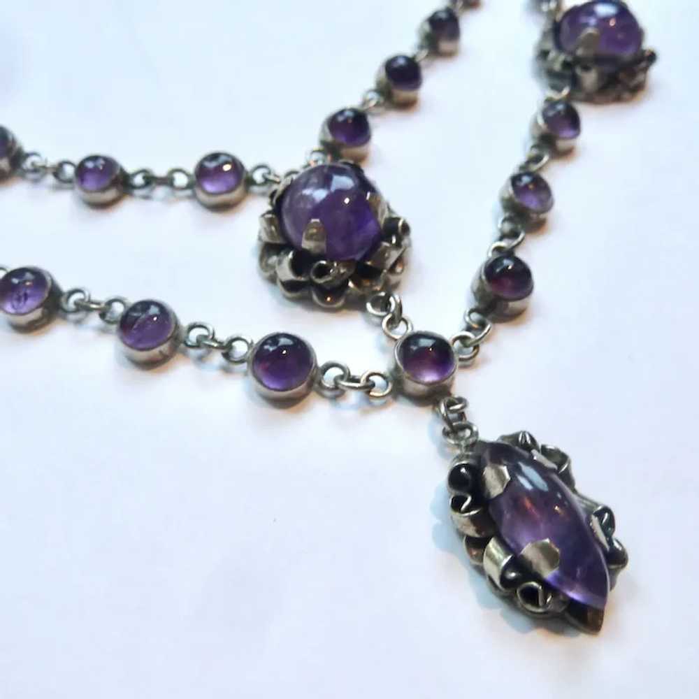 Exceptional Sterling Silver 925 & Amethyst Swag D… - image 8