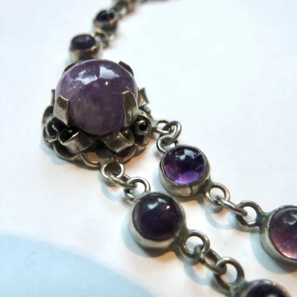 Exceptional Sterling Silver 925 & Amethyst Swag D… - image 9