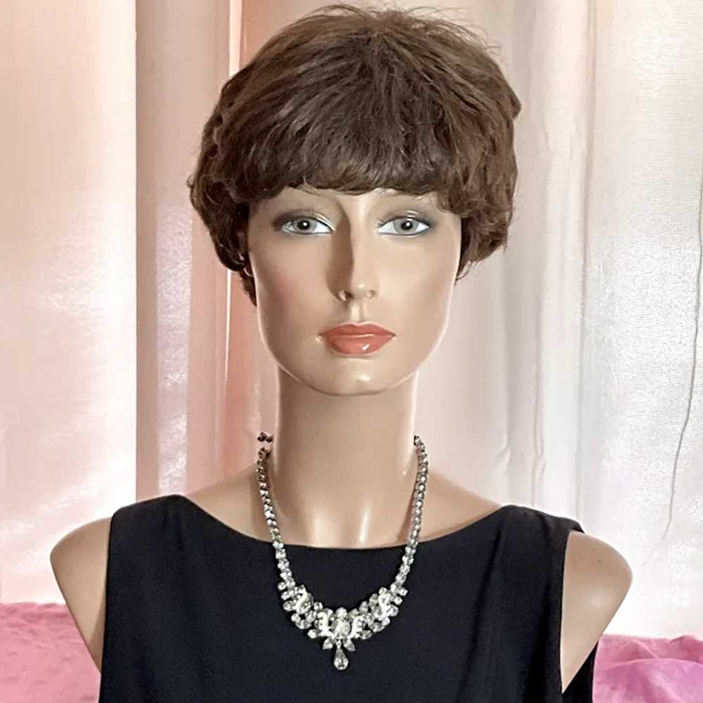 Vintage Weiss "Black Diamond" Necklace with Teard… - image 10