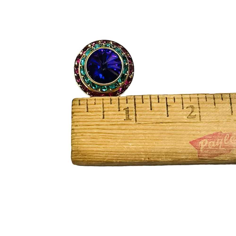 Mistar Bijoux Clip On Earrings Sparkly Multicolor… - image 4