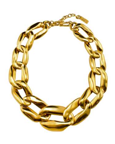 Yves Saint Laurent Gilt Metal Oversized Chain Link