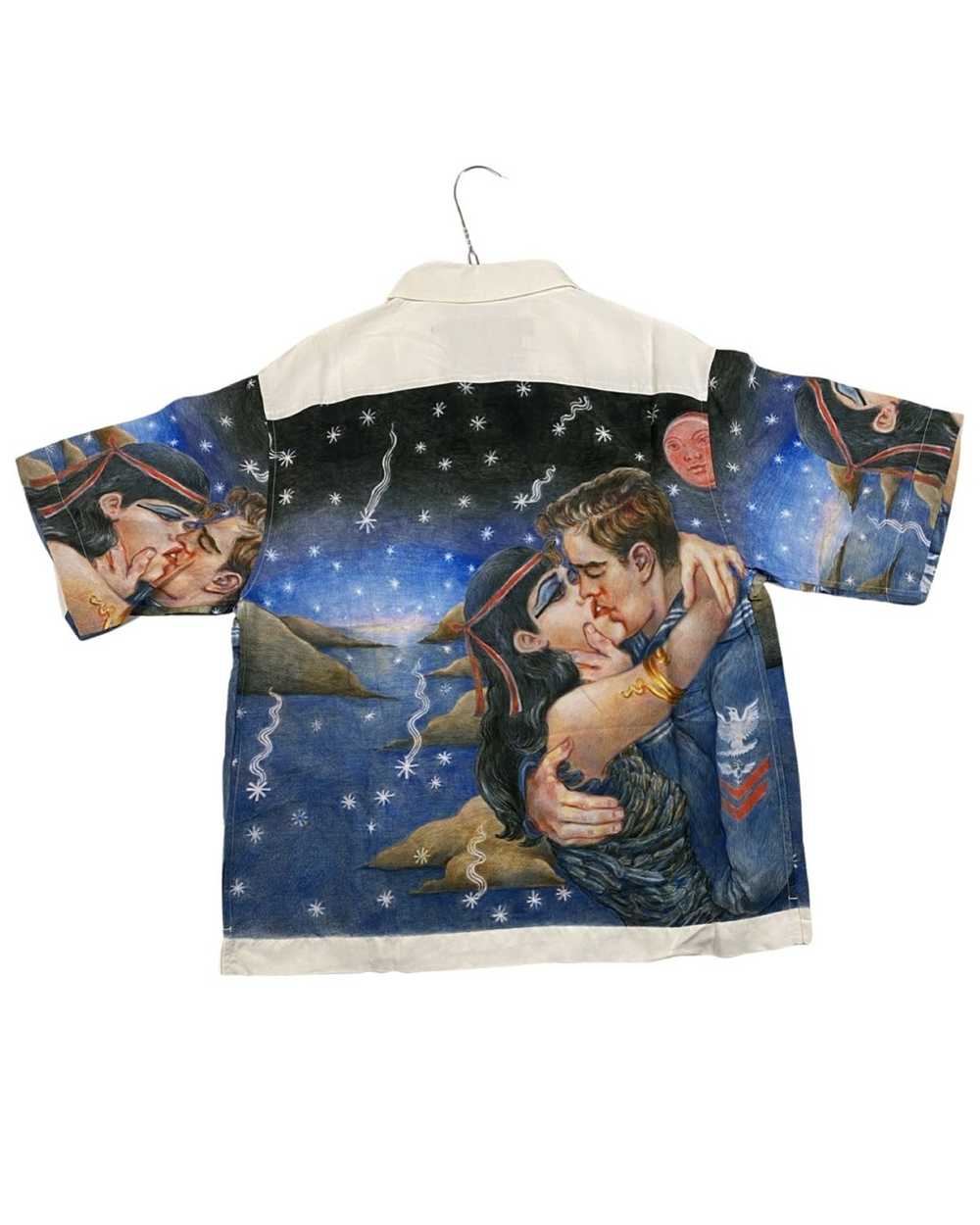 Prada FW16 Impossible True Love Bowling Shirt VIS… - image 2