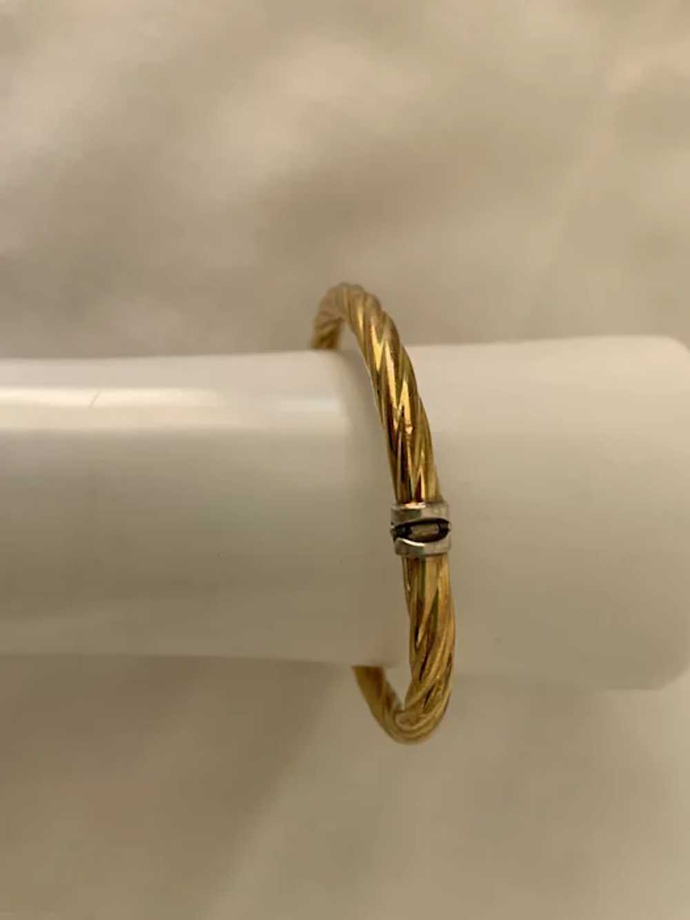 Beautiful Sterling Silver and Gold Filled Bracelet - image 3