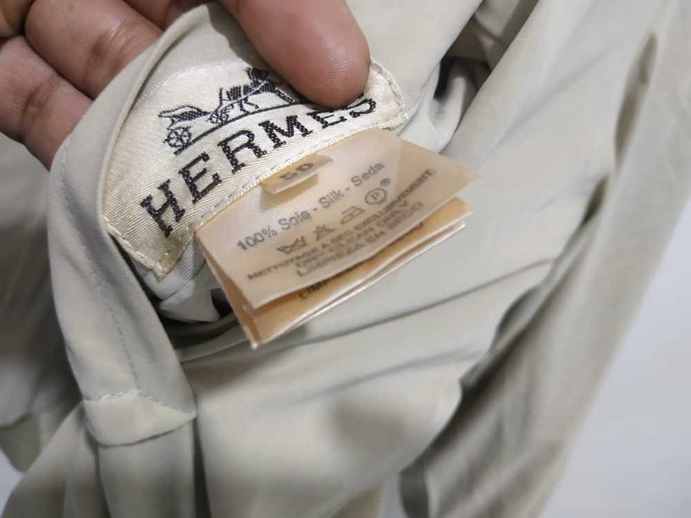 Hermes Vintage Hermes Reversible Silk Bomber Jack… - image 10