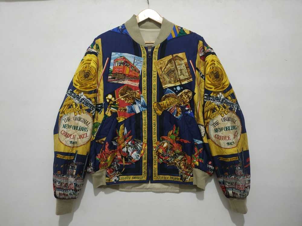 Hermes Vintage Hermes Reversible Silk Bomber Jack… - image 3