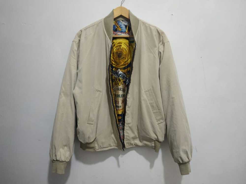 Hermes Vintage Hermes Reversible Silk Bomber Jack… - image 5