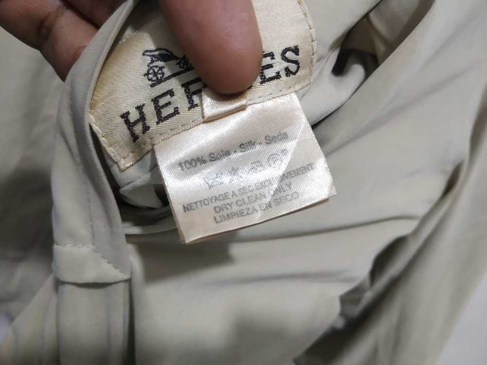 Hermes Vintage Hermes Reversible Silk Bomber Jack… - image 6