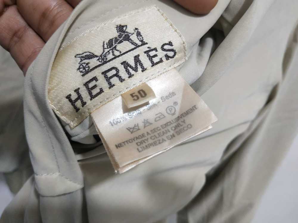 Hermes Vintage Hermes Reversible Silk Bomber Jack… - image 8