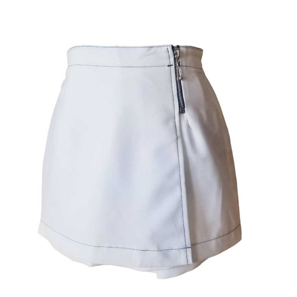 Vintage 90s White Mini Skort 5 XS/S - image 3