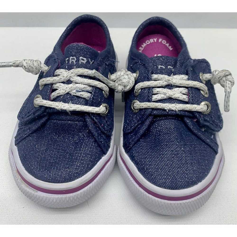 Sperry Sperry Pier Jr Little Kids 5M Blue Sparkle - image 3