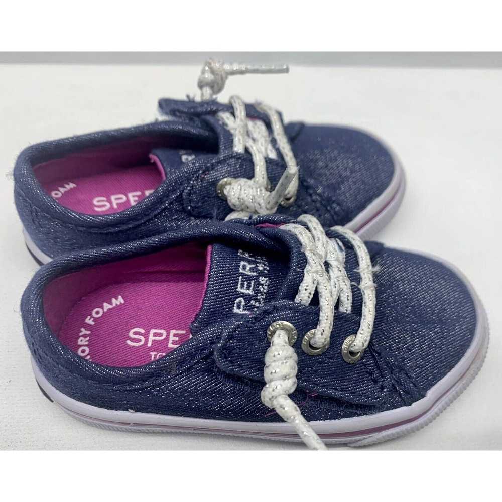 Sperry Sperry Pier Jr Little Kids 5M Blue Sparkle - image 7