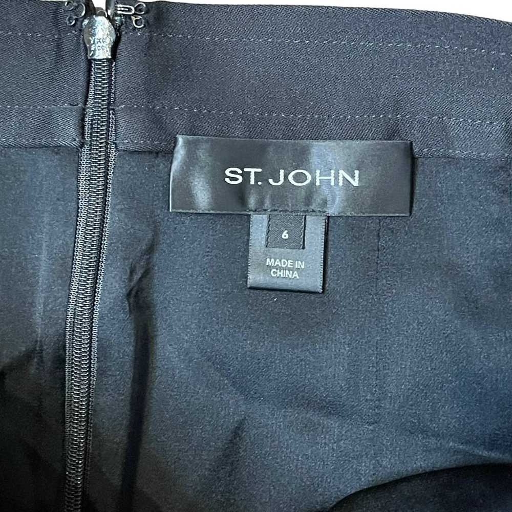St. John Couture St. John Wool Pencil Mini Black … - image 5