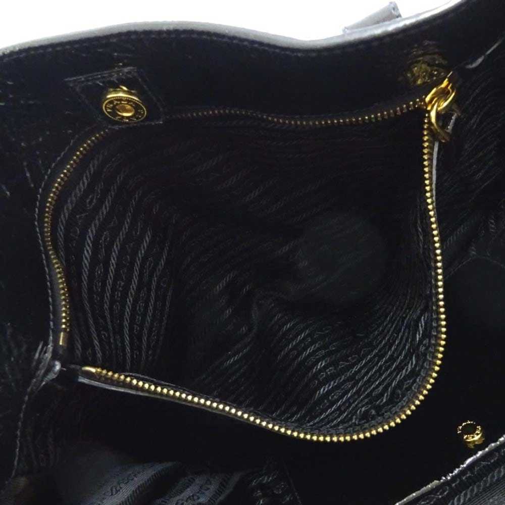 Prada Prada Zipper Design Tote Bag Black - image 8