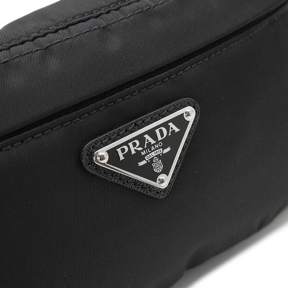 Prada Prada Nylon Saffiano Leather Waist Pouch Bu… - image 5