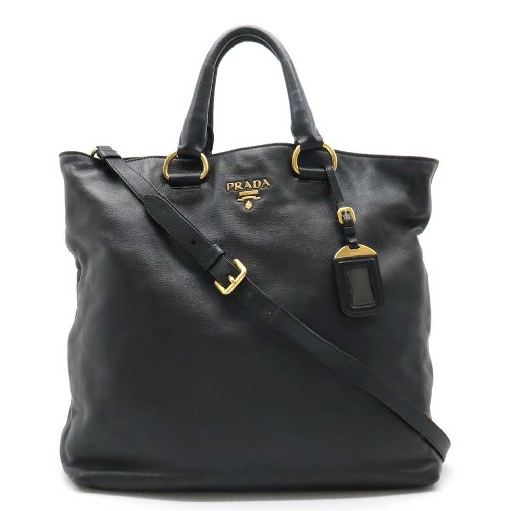 Prada Prada Soft Calf Tote Bag Handbag 2way Shoul… - image 1