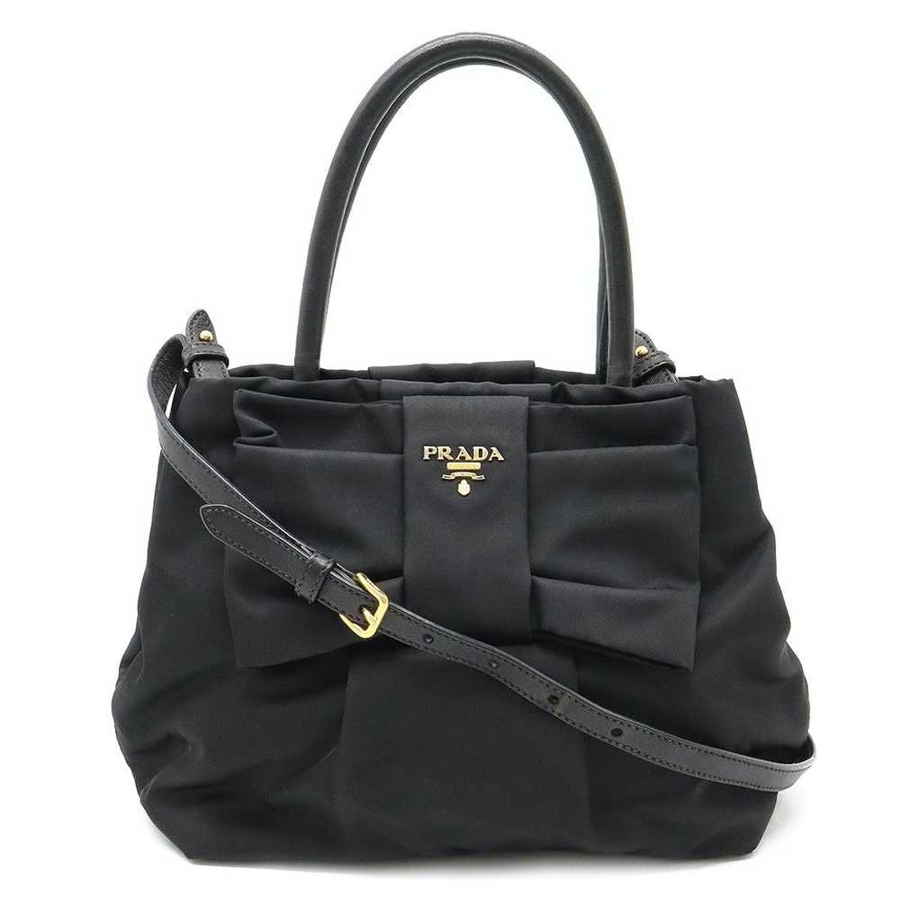 Prada Prada Ribbon Handbag 2way Shoulder Bag - image 1
