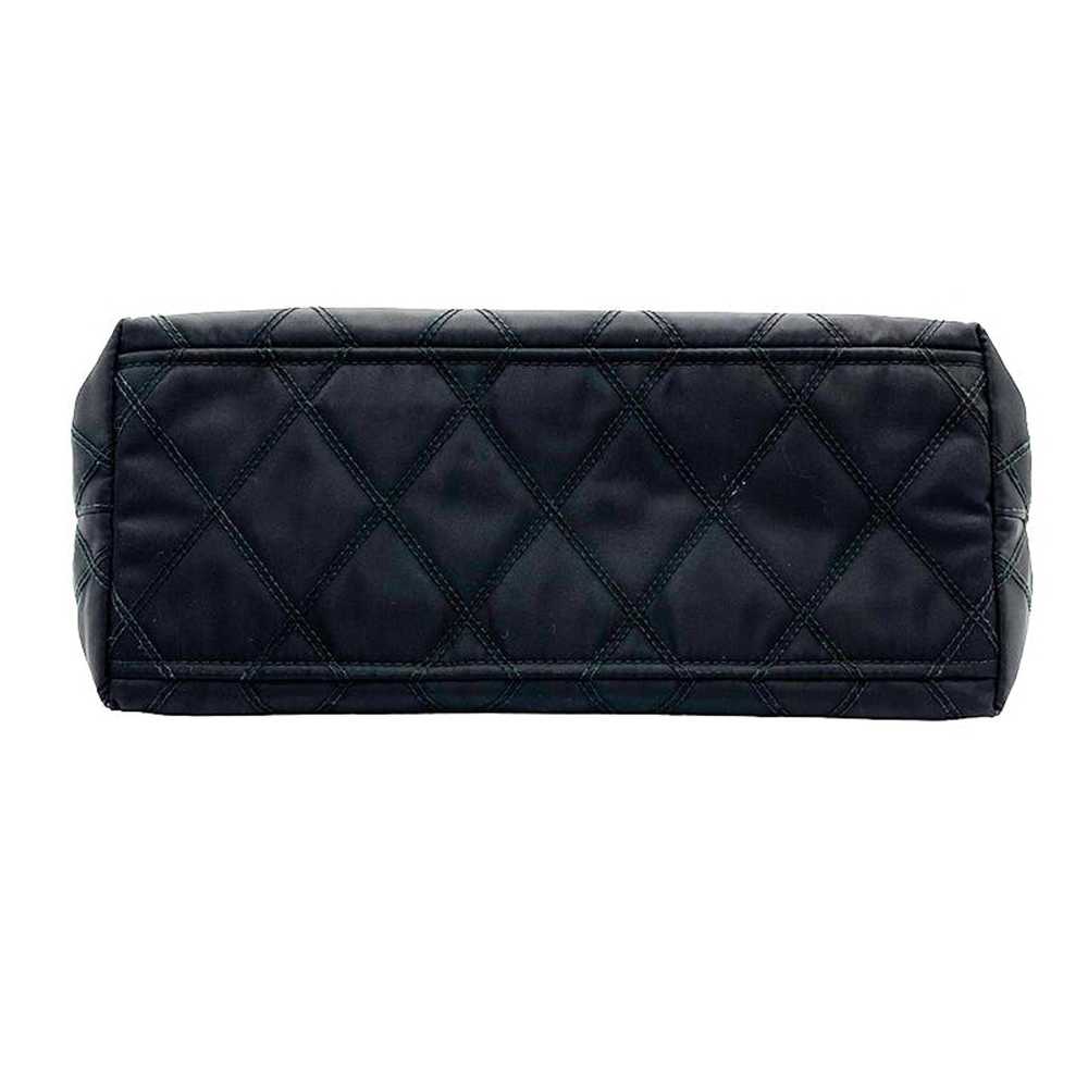 Prada Prada Quilted Tote Bag Nylon Leather Black - image 3