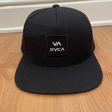 RVCA Mens Trucker Hat, Gray And Blue
