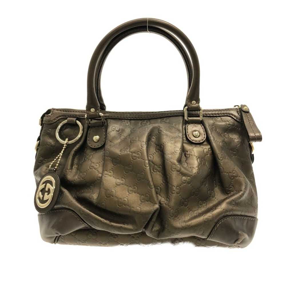 Gucci Gucci Sukiy Sima line Handbag Black Leather - image 1
