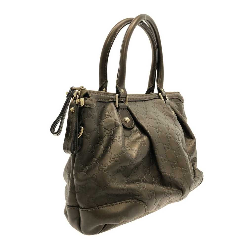 Gucci Gucci Sukiy Sima line Handbag Black Leather - image 2