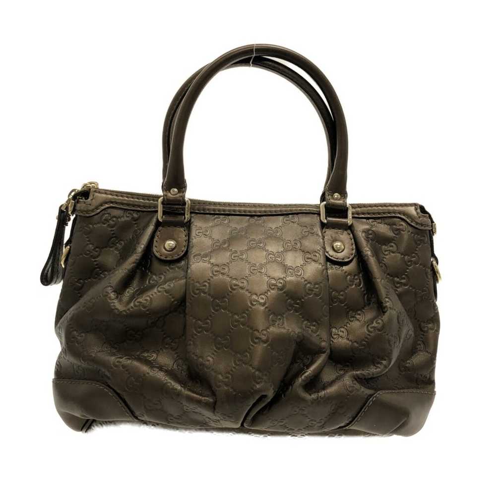 Gucci Gucci Sukiy Sima line Handbag Black Leather - image 3