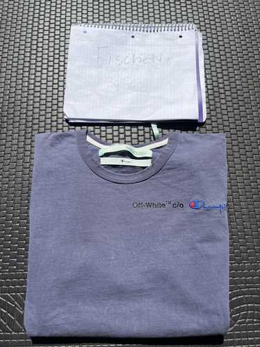 Off white x champion t clearance shirt