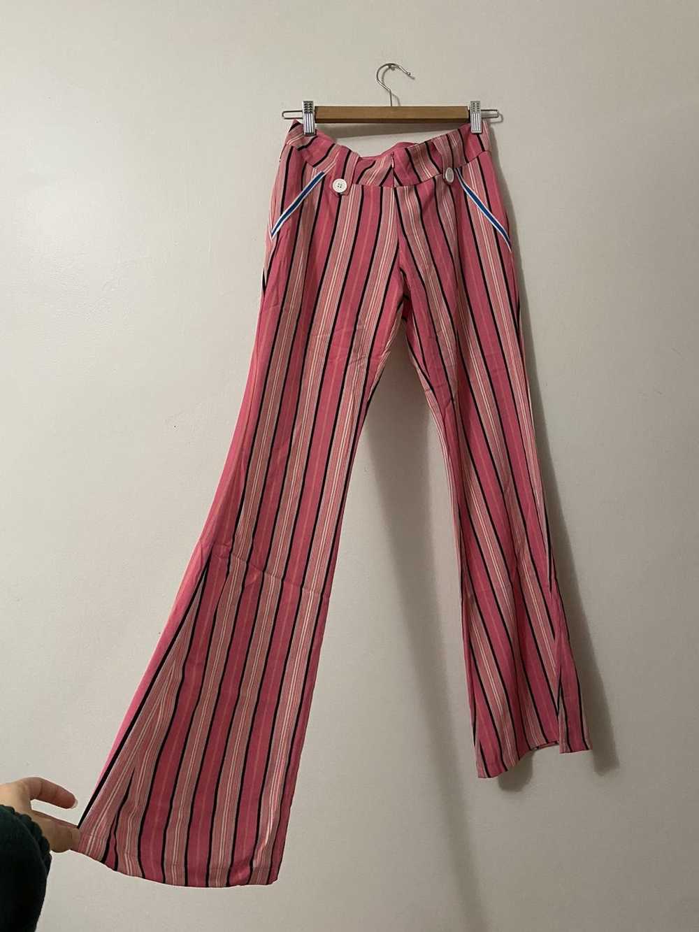 Vintage Barbie vibe flare pink pants - image 1