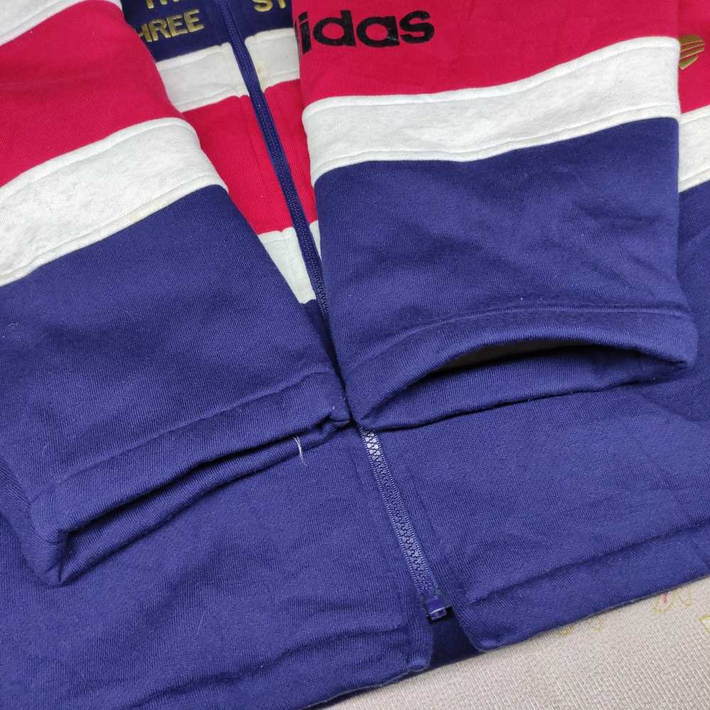 Adidas × Vintage Vintage 80s Adidas Big Logo flee… - image 11