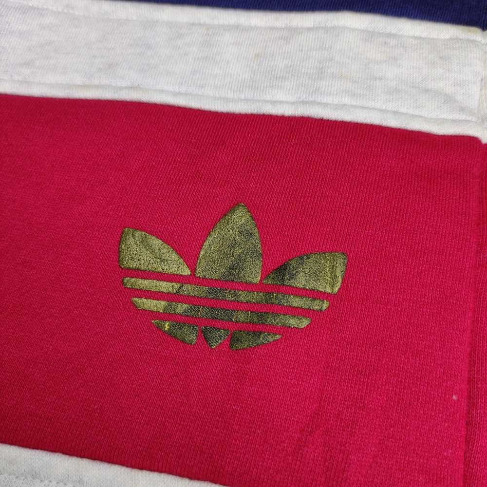 Adidas × Vintage Vintage 80s Adidas Big Logo flee… - image 4