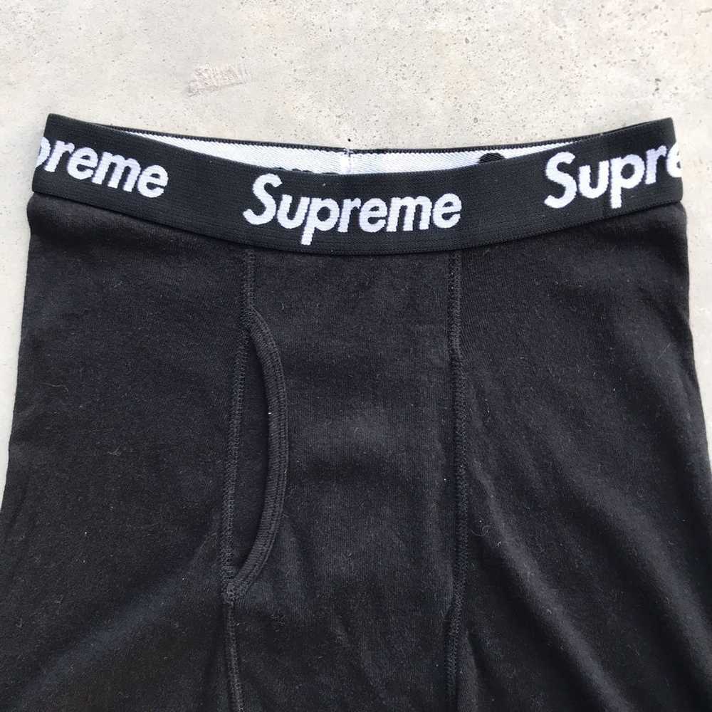 Hanes × Streetwear × Supreme Supreme Hanes Black … - image 3