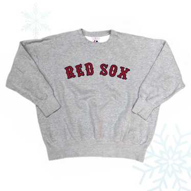 5th & Ocean MLB Boston Red Sox Women's French Terry Crew Neck Sweatshirt  with Contrasting Sleeves, Gray, Small : Sports & Outdoors 