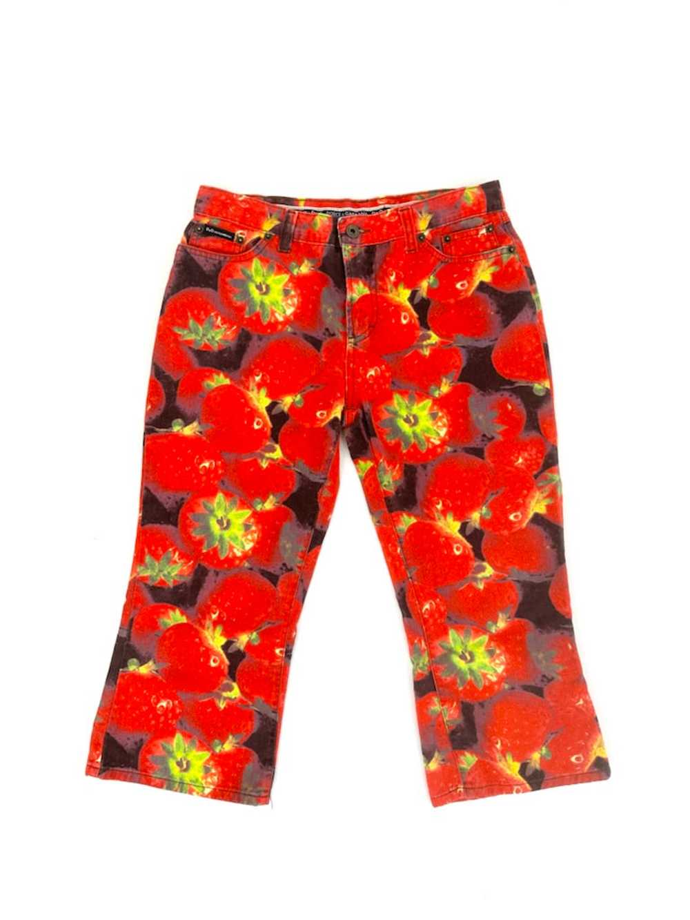 90s D&G Strawberry Print Pants - image 4
