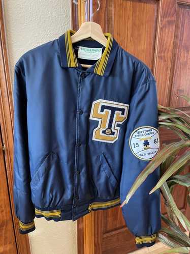 Holloway Satin Detroit Tigers Jacket Mens Large Made In USA Quilted Lining  NICE