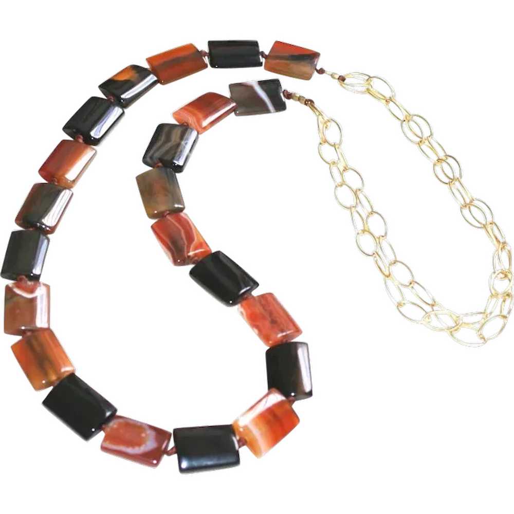 Carnelian Agate Necklace - image 1