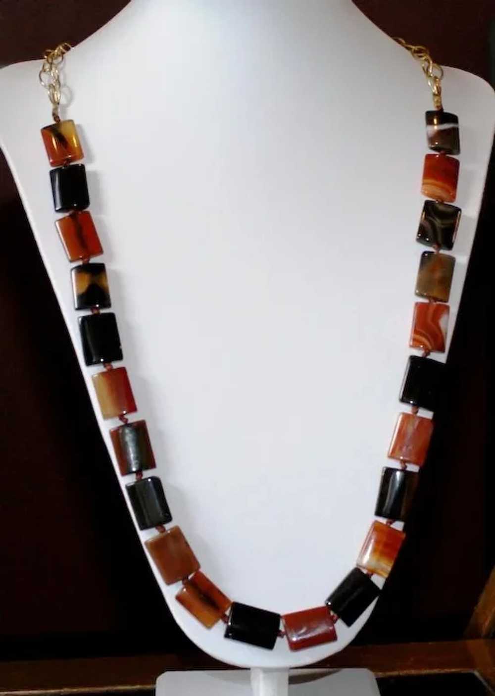 Carnelian Agate Necklace - image 2