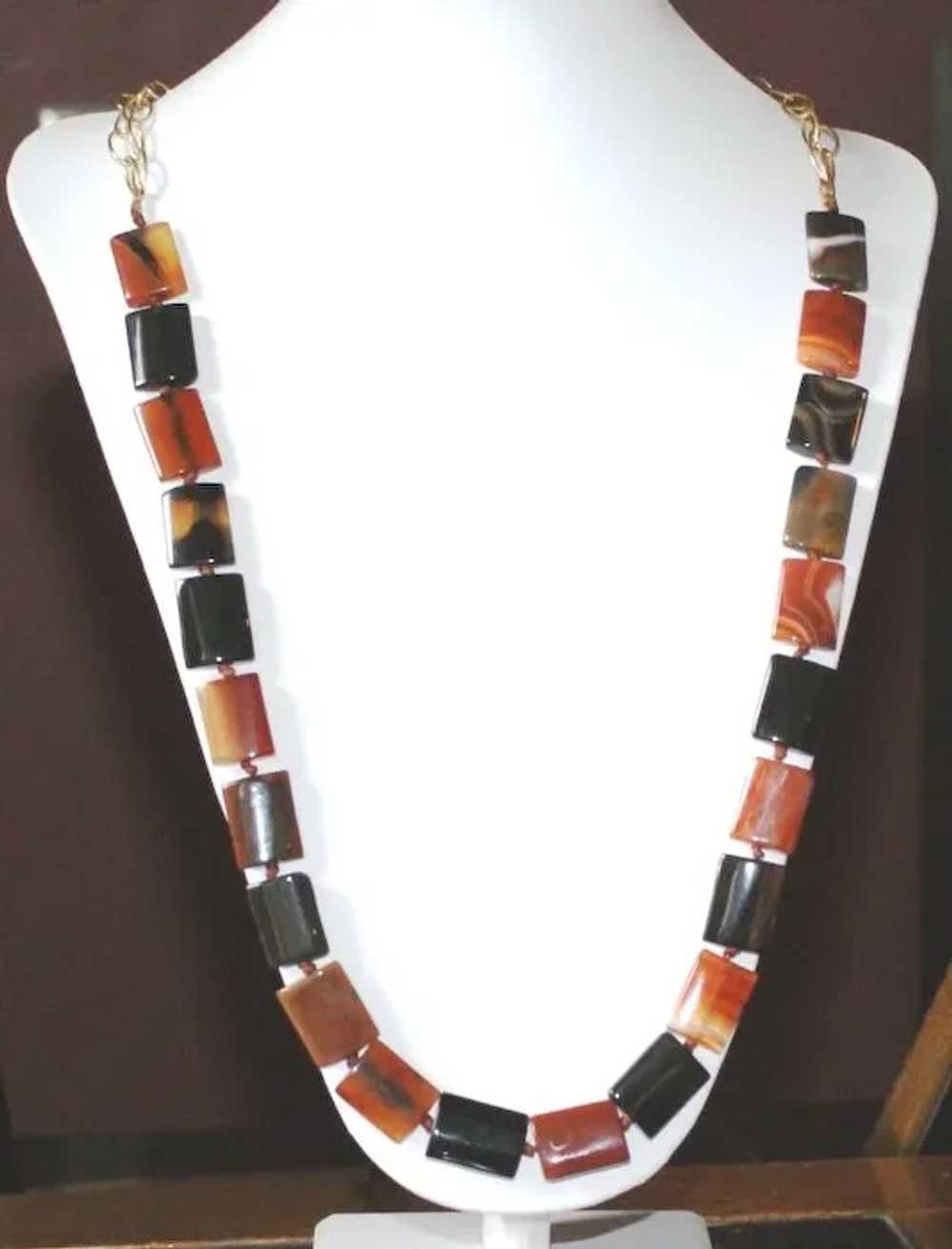 Carnelian Agate Necklace - image 3