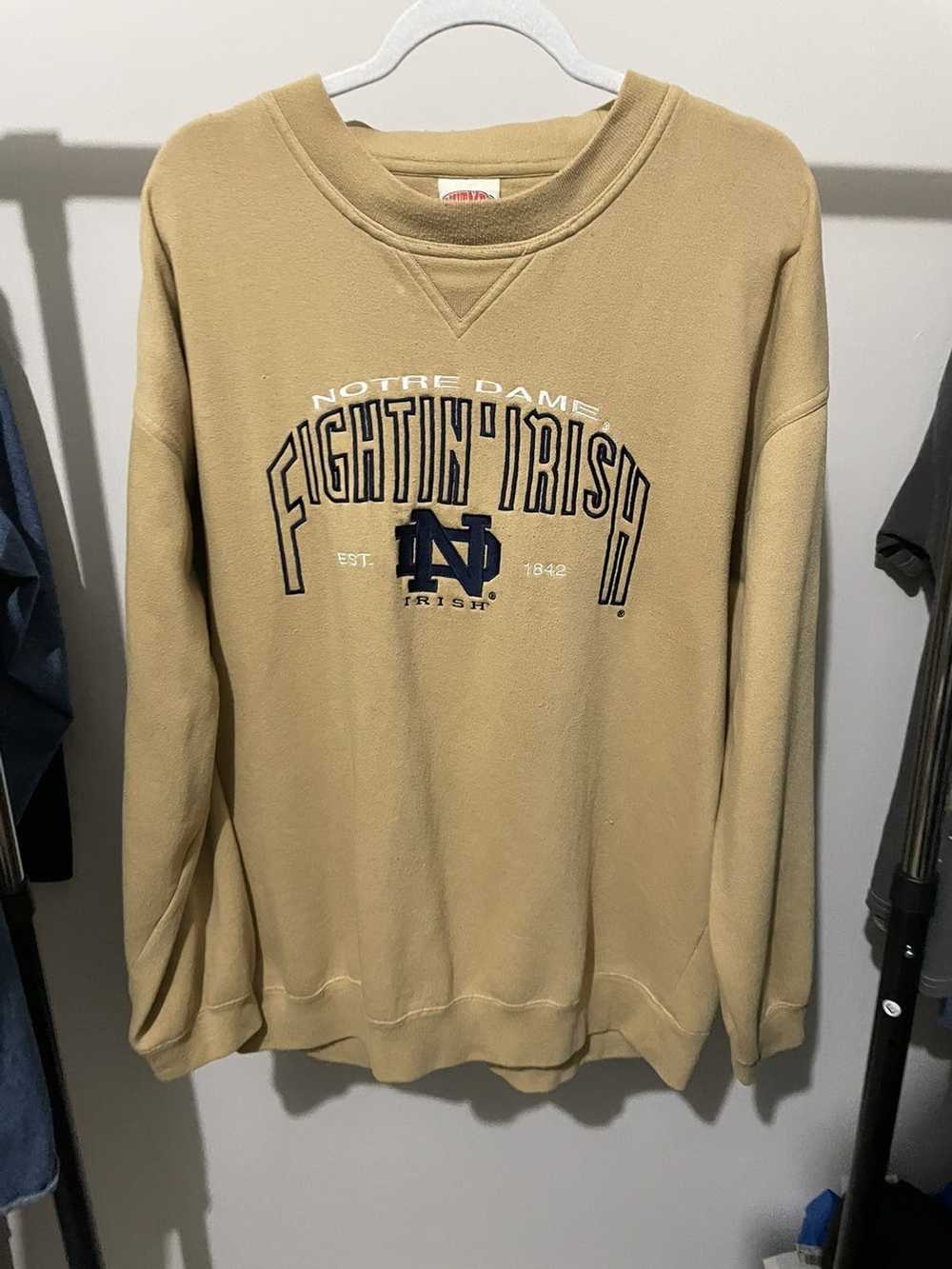 Ncaa × Nutmeg × Vintage VTG Notre Dame Nutmeg Crew - image 1