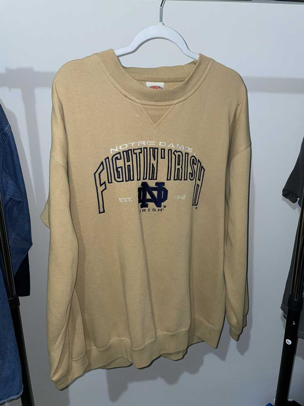 Ncaa × Nutmeg × Vintage VTG Notre Dame Nutmeg Crew - image 2