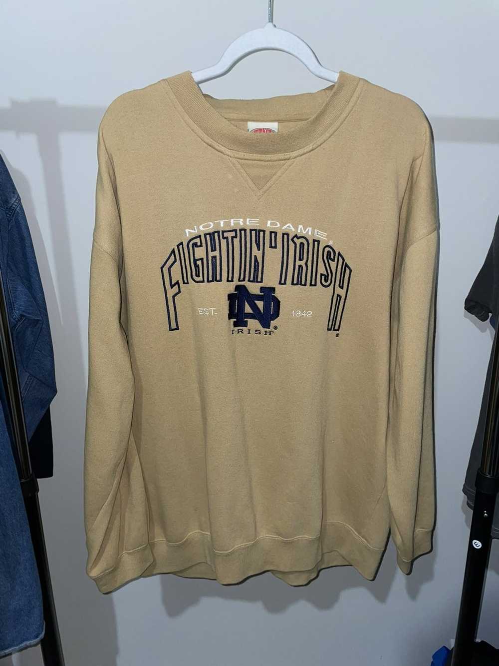 Ncaa × Nutmeg × Vintage VTG Notre Dame Nutmeg Crew - image 3