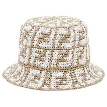 FENDI Wool Silk FF Bucket Hat M Grey 1299849