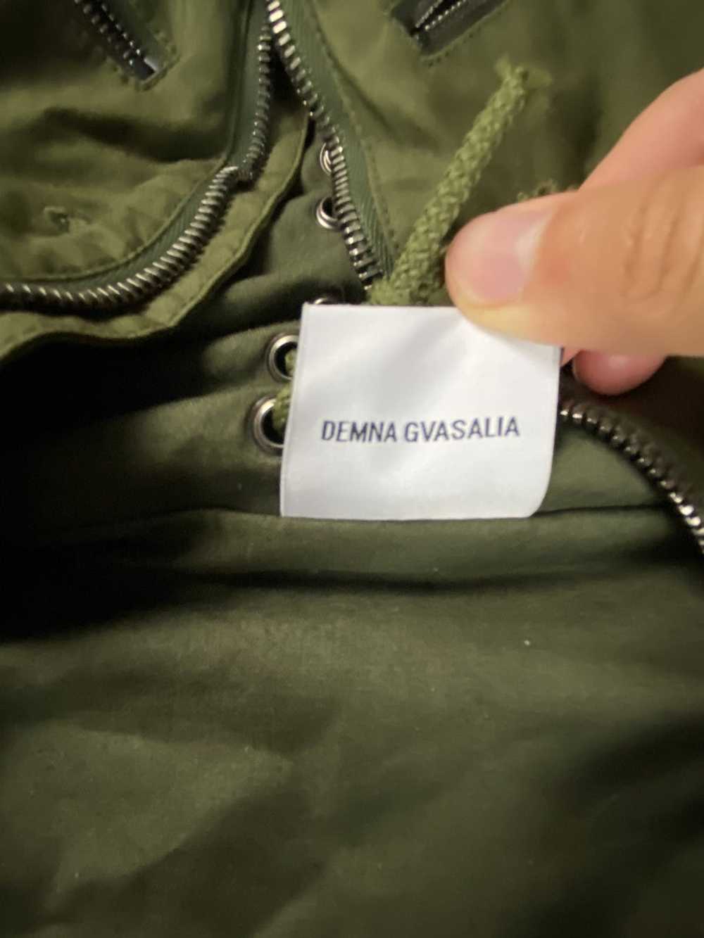 Vetements *RARE AF* SS19 green military waxed gim… - image 11