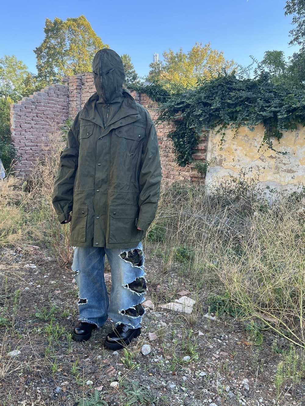 Vetements *RARE AF* SS19 green military waxed gim… - image 1