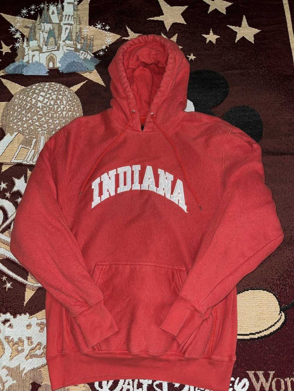 Vintage Vintage 90s Indiana University Fleece Hoo… - image 1